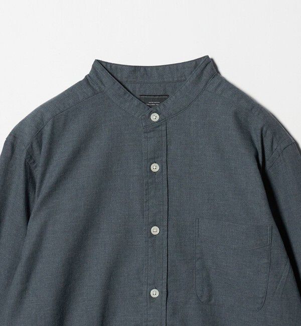 UNITED ARROWS green label relaxing「ナチュラルフィット  バンドカラー シャツ」|シャツ・ブラウス|