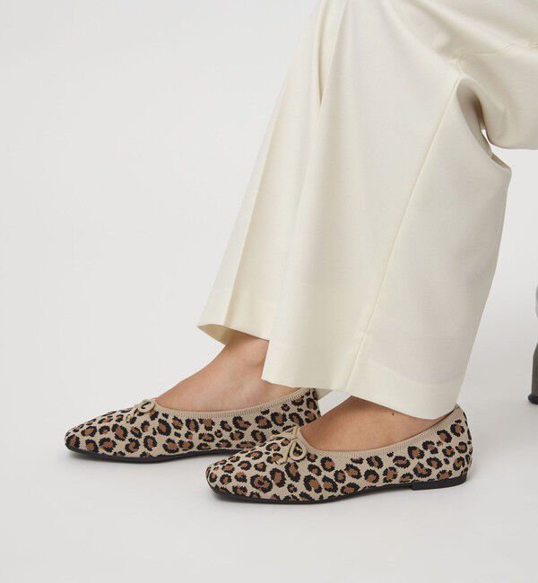 UNITED ARROWS green label relaxing「ウェルネス スクエア バレエシューズ / フラットシューズ 撥水 ウォッシャブル」|バレエシューズ|