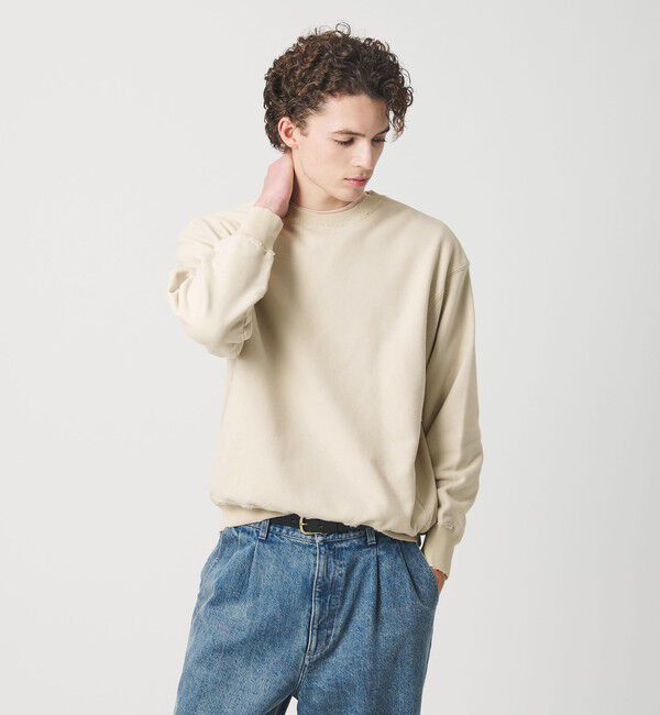 BEAUTY&YOUTH UNITED ARROWS「ピーチスキン ダメージ クルーネック スウェット」|スウェット・ジャージ|