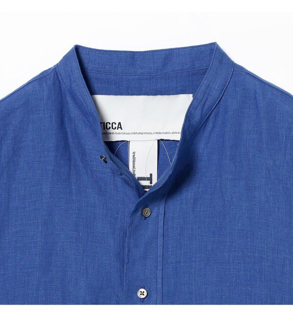 Demi-Luxe BEAMS 「TICCA / リネン フレンチスリーブ シャツ」|シャツ・ブラウス|