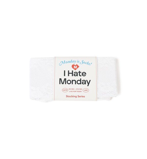 Ray BEAMS 「I Hate Monday / New Flower Lace ストッキング」|タイツ・ストッキング|WHITE
