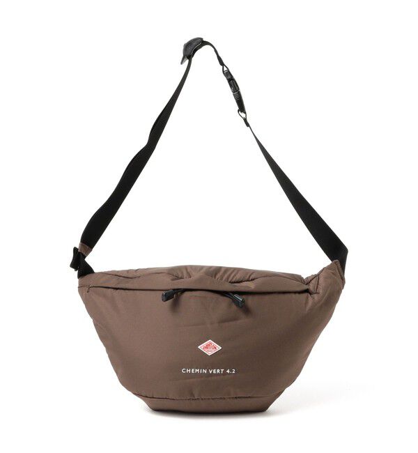 Ray BEAMS 「DANTON / POLYESTER TAFFETA SLING BAG(2111CL)」|ショルダー・メッセンジャー|BROWN(WHITE)