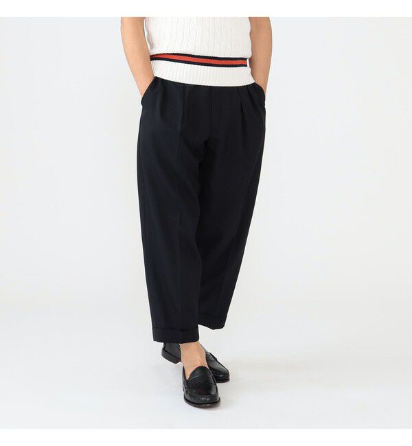 BEAMS PLUS「BEAMS PLUS / 2プリーツ トロピカルウール トラウザーズ」|チノ|