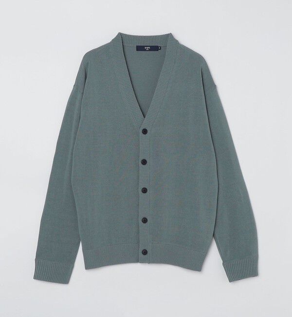 SHIPS Colors 「SHIPS Colors: 〈手洗い可能〉12G Vネック カーディガン」|カーディガン|グリーン
