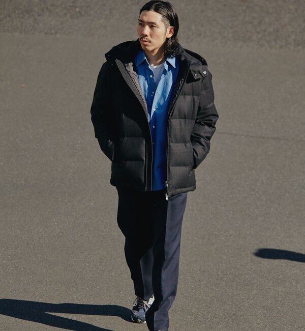 SHIPS「SHIPS: ウールファブリック ダウン ジャケット」|ダウン|