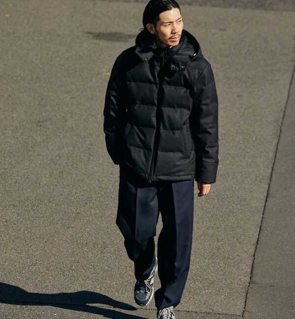 SHIPS「SHIPS: ウールファブリック ダウン ジャケット」|ダウン|