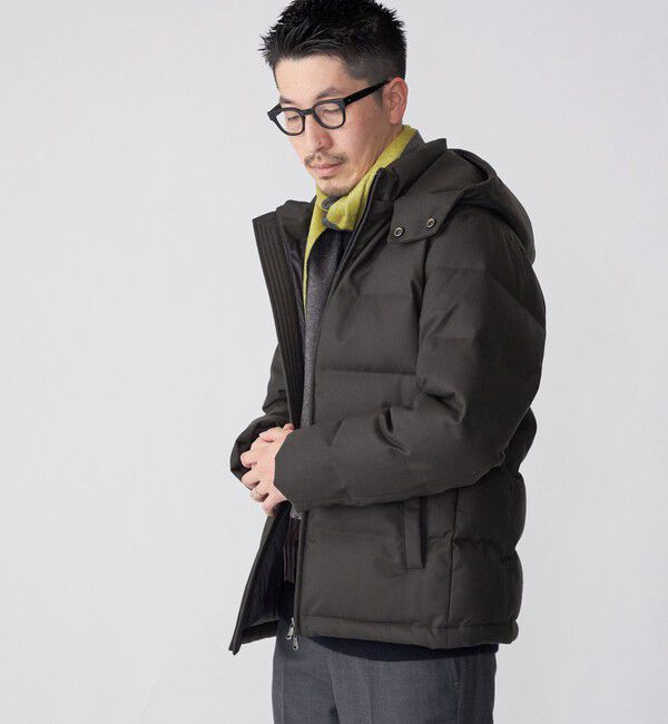 SHIPS「SHIPS: ウールファブリック ダウン ジャケット」|ダウン|