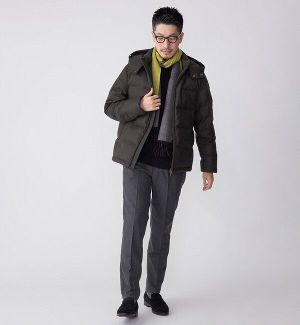 SHIPS「SHIPS: ウールファブリック ダウン ジャケット」|ダウン|