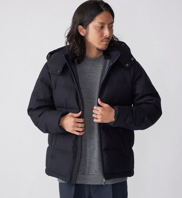 SHIPS「SHIPS: ウールファブリック ダウン ジャケット」|ダウン|