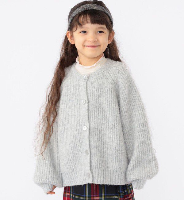 SHIPS KIDS「SHIPS KIDS:100～140cm / ＜手洗い可能＞ 5G 畔ニット カーディガン」|カーディガン|