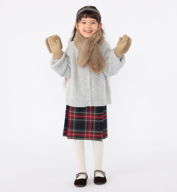 SHIPS KIDS「SHIPS KIDS:100～140cm / ＜手洗い可能＞ 5G 畔ニット カーディガン」|カーディガン|