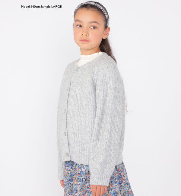 SHIPS KIDS「SHIPS KIDS:100～140cm / ＜手洗い可能＞ 5G 畔ニット カーディガン」|カーディガン|