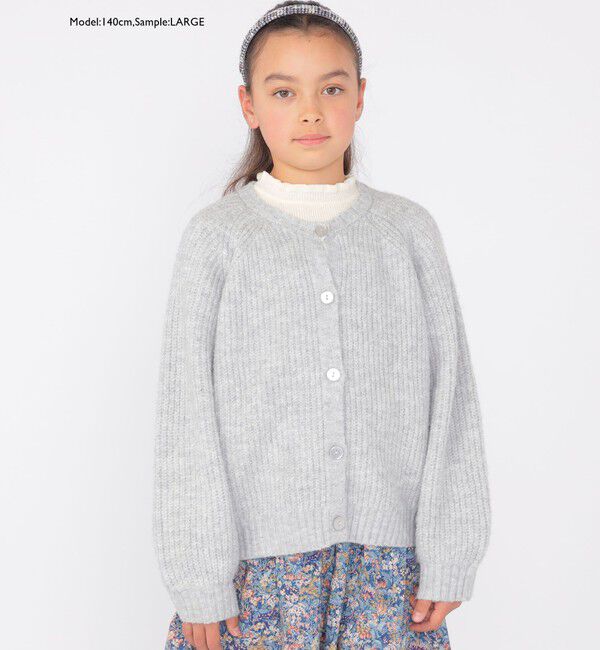 SHIPS KIDS「SHIPS KIDS:100～140cm / ＜手洗い可能＞ 5G 畔ニット カーディガン」|カーディガン|