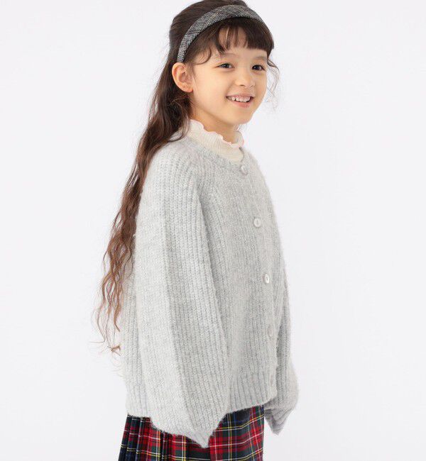 SHIPS KIDS「SHIPS KIDS:100～140cm / ＜手洗い可能＞ 5G 畔ニット カーディガン」|カーディガン|