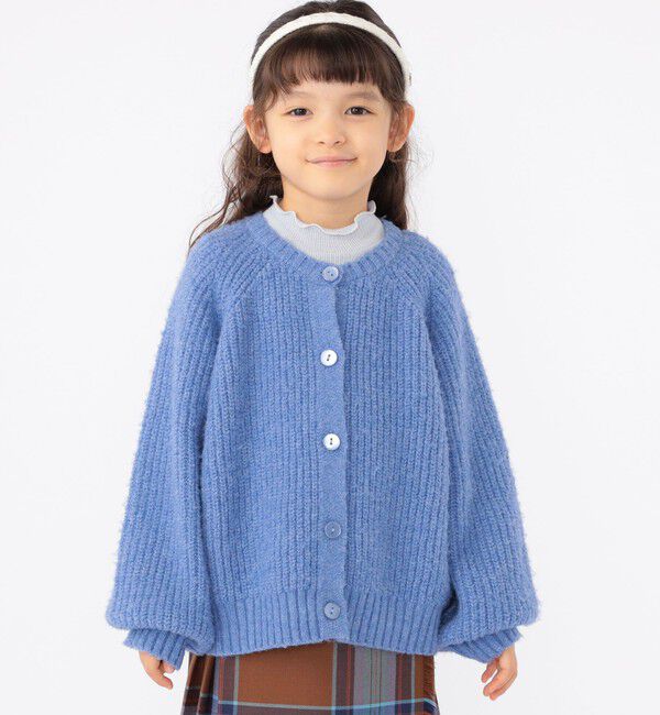 SHIPS KIDS「SHIPS KIDS:100～140cm / ＜手洗い可能＞ 5G 畔ニット カーディガン」|カーディガン|