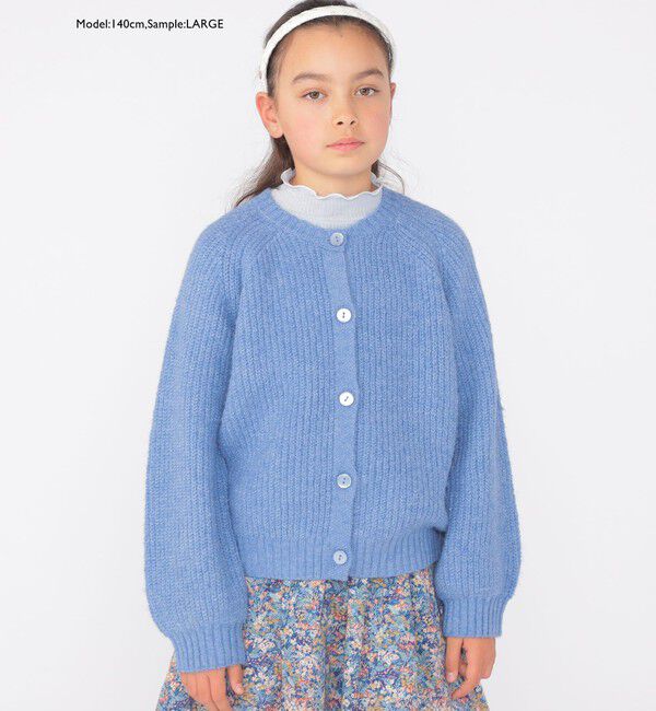 SHIPS KIDS「SHIPS KIDS:100～140cm / ＜手洗い可能＞ 5G 畔ニット カーディガン」|カーディガン|