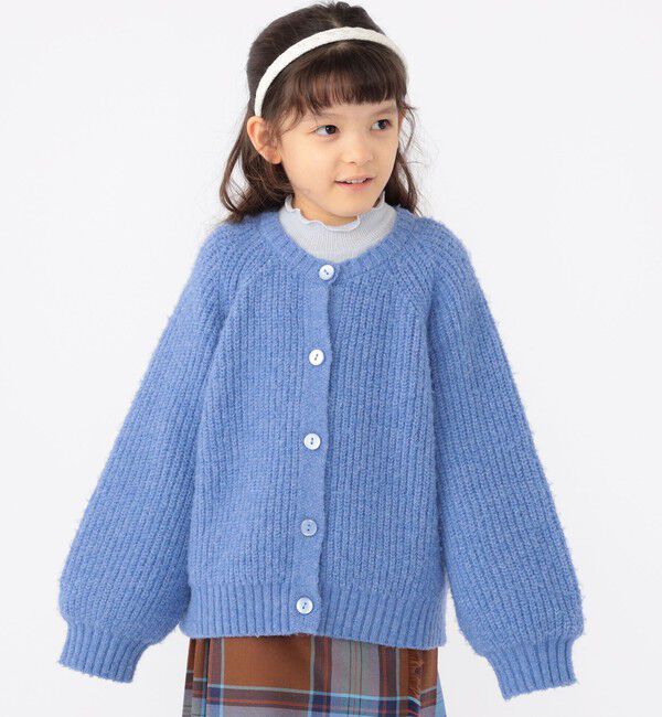 SHIPS KIDS「SHIPS KIDS:100～140cm / ＜手洗い可能＞ 5G 畔ニット カーディガン」|カーディガン|
