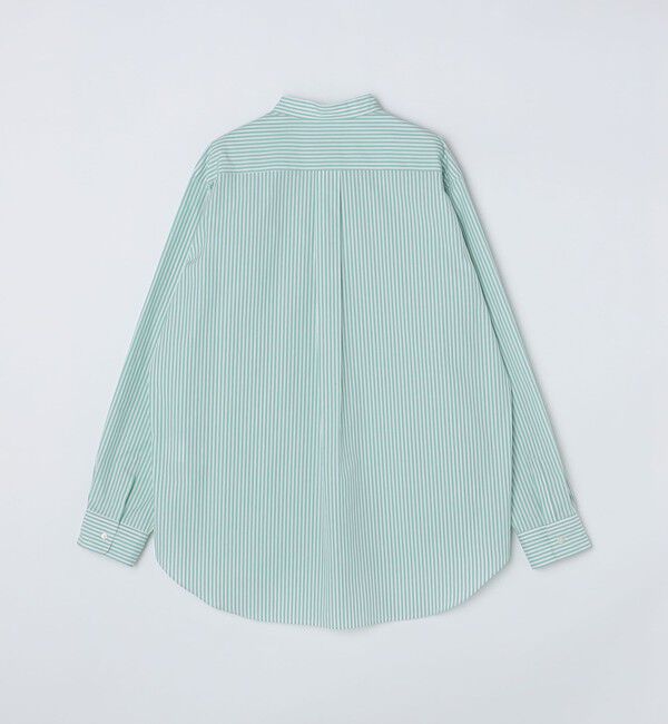 SHIPS「SHIPS: バンドカラー スーピマ コットン ポプリン ストライプ 長袖 シャツ」|シャツ・ブラウス|