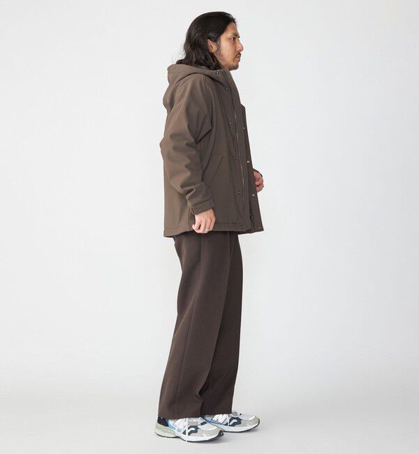 SHIPS「SHIPS: Reflax(R) ダブルクロス ワンタック ワイド パンツ」|チノ|