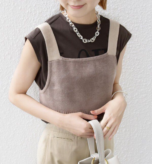 SHIPS for women「〈手洗い可能〉モールヤーン ニット ビスチェ」|ニット・セーター|