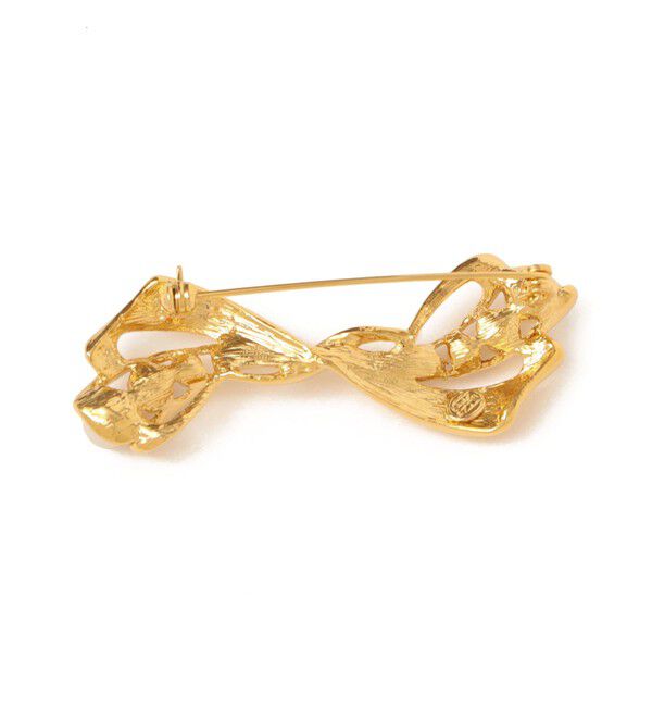 SHIPS Colors 「SHIPS Colors: リボン パールモチーフ ブローチ」|ブローチ・コサージュ|