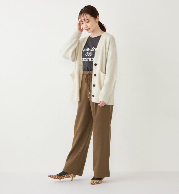 SHIPS Colors 「SHIPS Colors:フォックス アンゴラ ミックス Vネック カーディガン」|カーディガン|