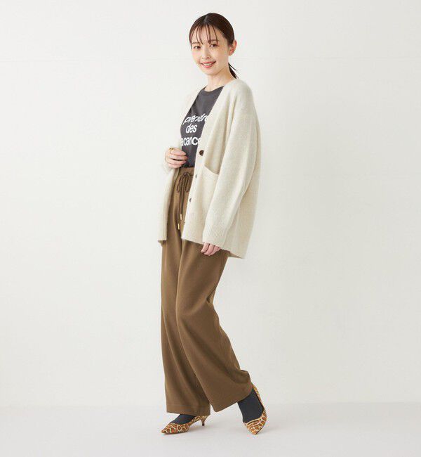 SHIPS Colors 「SHIPS Colors:フォックス アンゴラ ミックス Vネック カーディガン」|カーディガン|