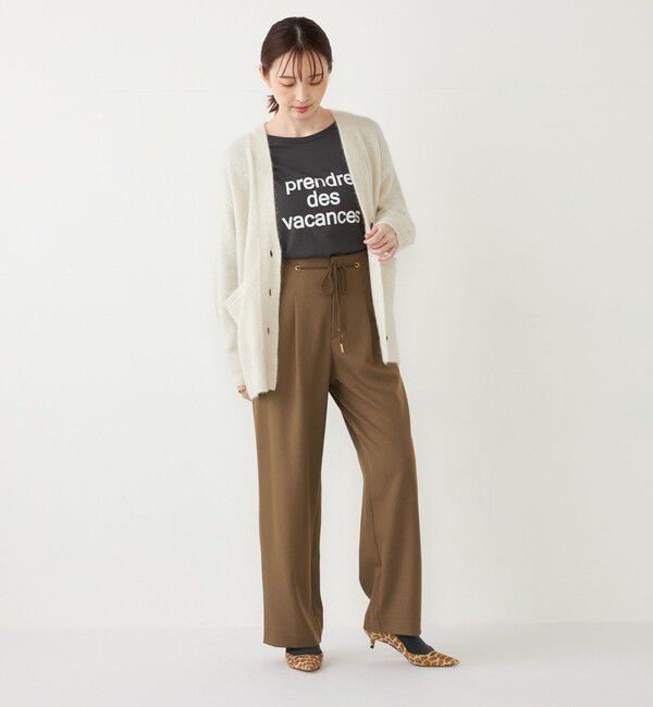 SHIPS Colors 「SHIPS Colors:フォックス アンゴラ ミックス Vネック カーディガン」|カーディガン|