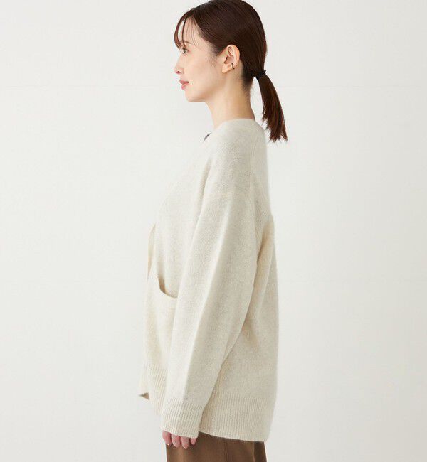 SHIPS Colors 「SHIPS Colors:フォックス アンゴラ ミックス Vネック カーディガン」|カーディガン|