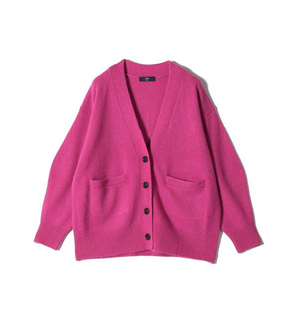 SHIPS Colors 「SHIPS Colors:フォックス アンゴラ ミックス Vネック カーディガン」|カーディガン|