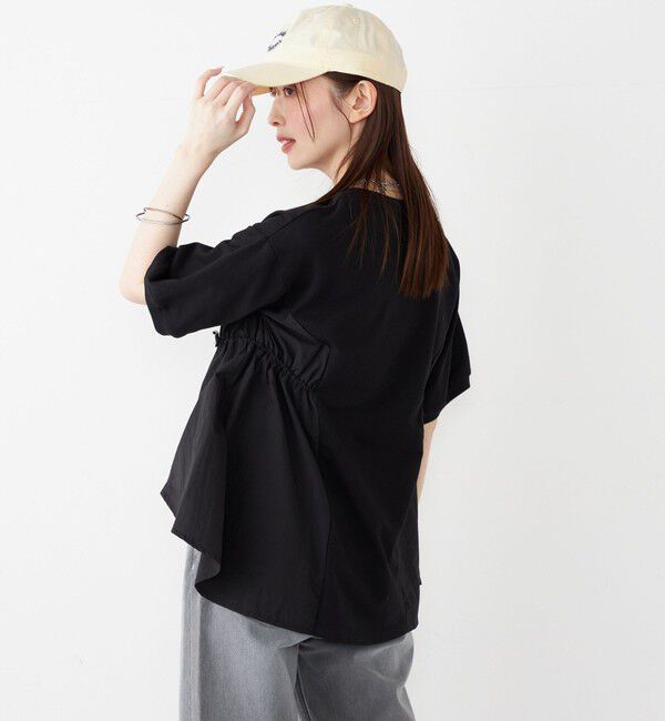 SHIPS Colors 「SHIPS Colors:〈洗濯機可能〉ミニ裏毛 ドッキング トップス◇」|Tシャツ・カットソー|