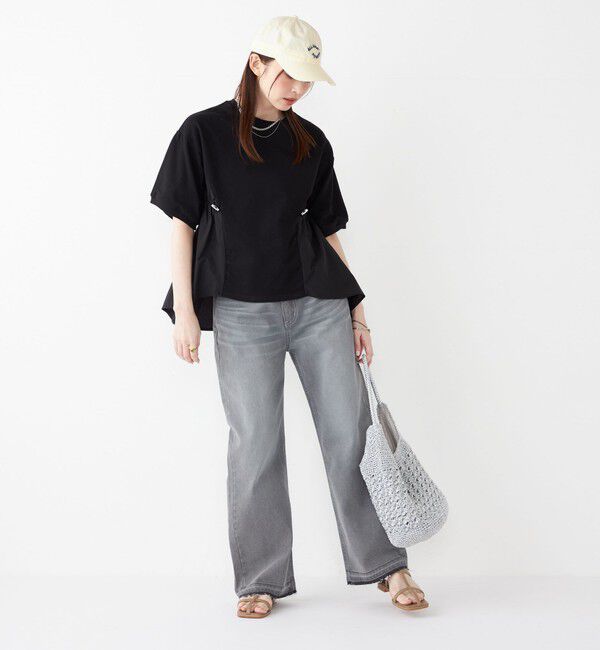 SHIPS Colors 「SHIPS Colors:〈洗濯機可能〉ミニ裏毛 ドッキング トップス◇」|Tシャツ・カットソー|