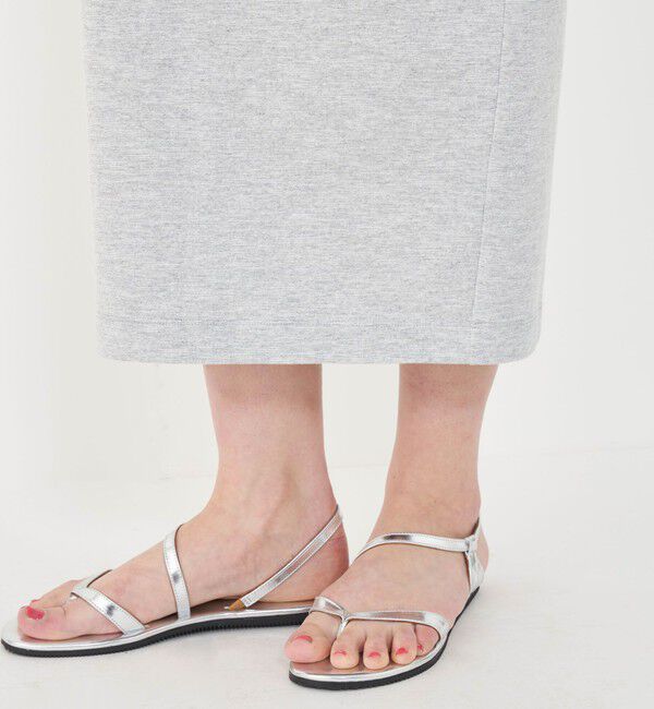 GALERIE VIE「ライトスラブジャージー Iラインロングスカート」|タイト|