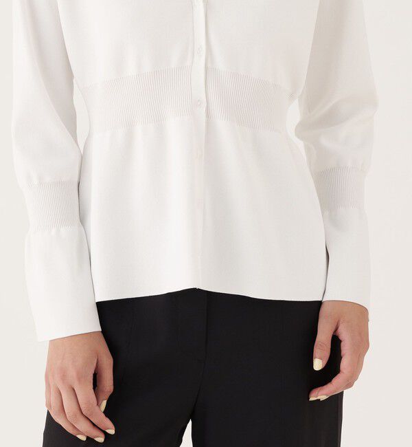 DES PRES「マットレーヨンストレッチ Vネックカーディガン」|カーディガン|