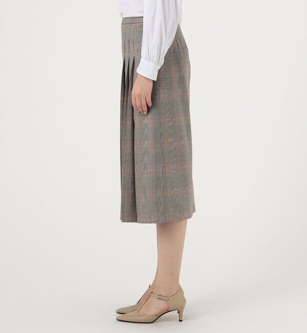 TOMORROWLAND collection「マルチグレンチェック アシンメトリープリーツスカート」|スカート|