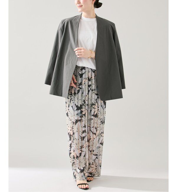 VERMEIL par iena「ドライコットンノーカラージャケット」|ノーカラージャケット|