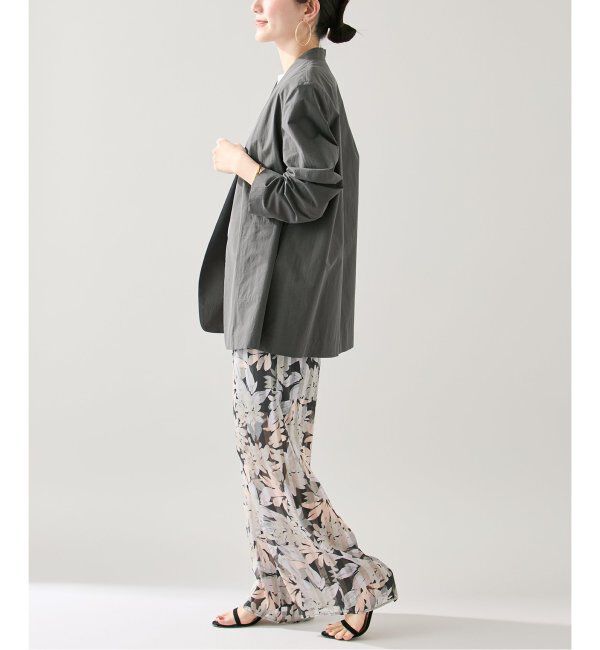 VERMEIL par iena「ドライコットンノーカラージャケット」|ノーカラージャケット|