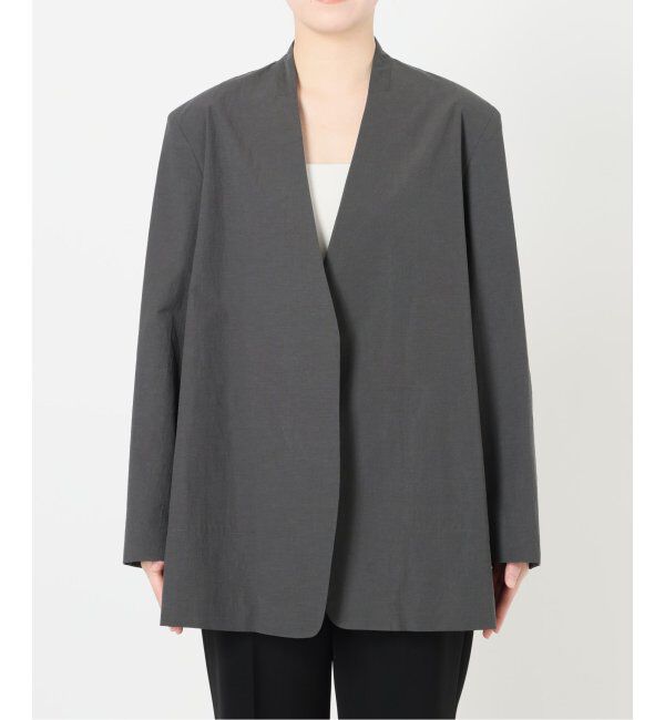 VERMEIL par iena「ドライコットンノーカラージャケット」|ノーカラージャケット|