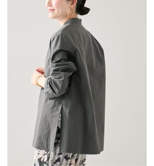 VERMEIL par iena「ドライコットンノーカラージャケット」|ノーカラージャケット|