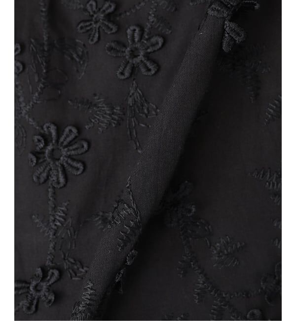 SLOBE IENA「フラワーエンブロイダリースキッパーブラウス」|シャツ・ブラウス|