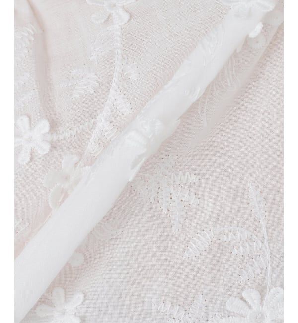 SLOBE IENA「フラワーエンブロイダリースキッパーブラウス」|シャツ・ブラウス|