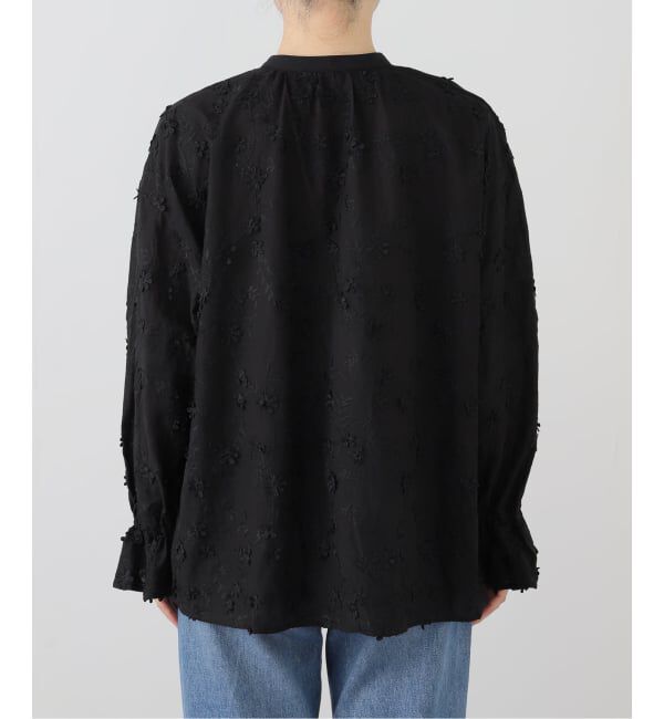 SLOBE IENA「フラワーエンブロイダリースキッパーブラウス」|シャツ・ブラウス|