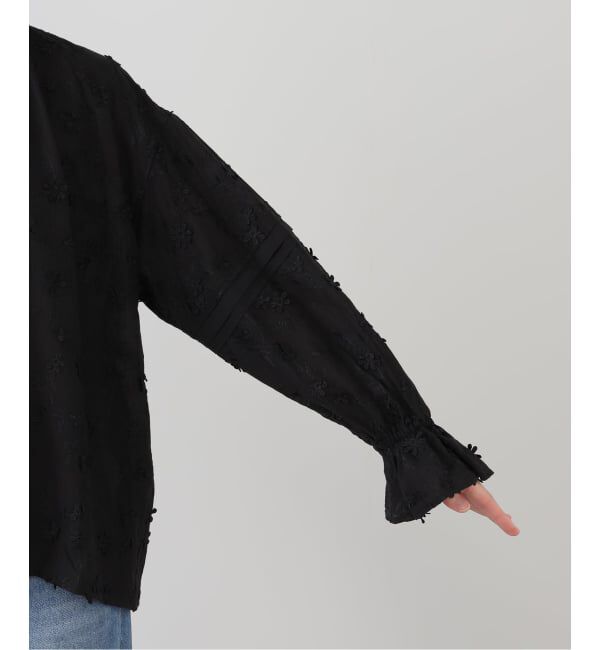 SLOBE IENA「フラワーエンブロイダリースキッパーブラウス」|シャツ・ブラウス|