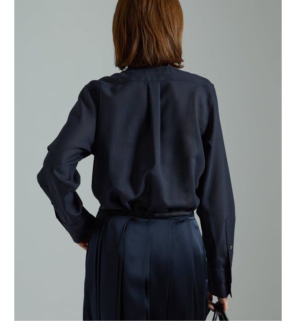 VERMEIL par iena「Woolボイルボータイブラウス」|シャツ・ブラウス|