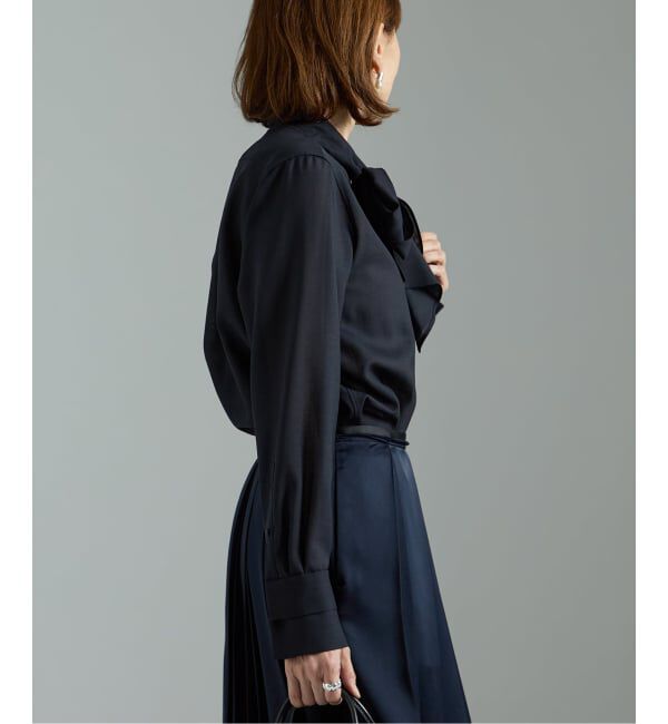 VERMEIL par iena「Woolボイルボータイブラウス」|シャツ・ブラウス|