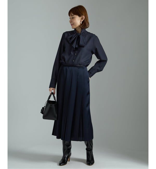 VERMEIL par iena「Woolボイルボータイブラウス」|シャツ・ブラウス|