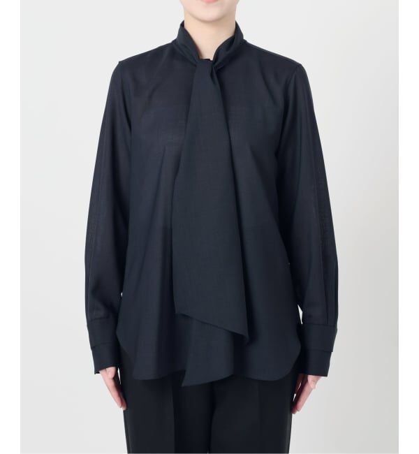 VERMEIL par iena「Woolボイルボータイブラウス」|シャツ・ブラウス|