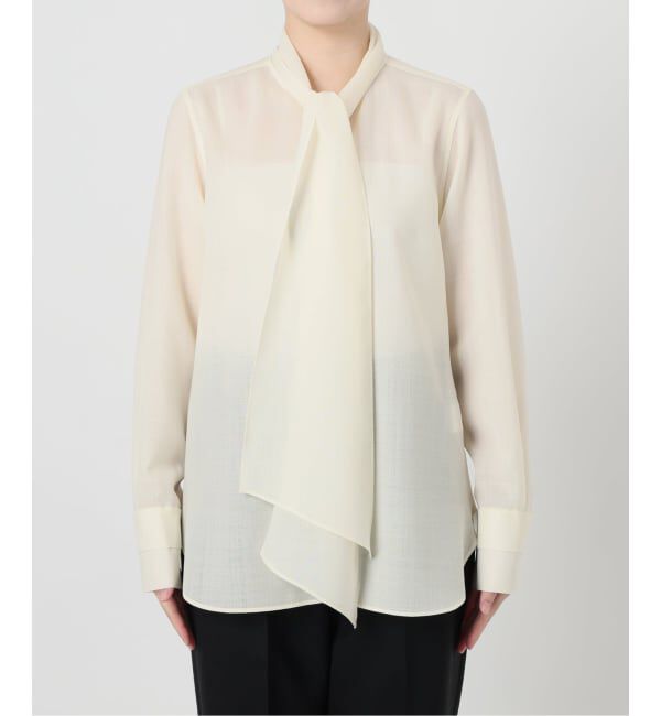 VERMEIL par iena「Woolボイルボータイブラウス」|シャツ・ブラウス|