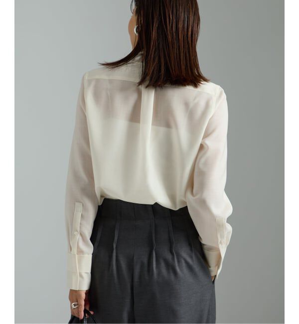 VERMEIL par iena「Woolボイルボータイブラウス」|シャツ・ブラウス|