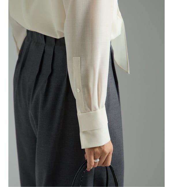 VERMEIL par iena「Woolボイルボータイブラウス」|シャツ・ブラウス|